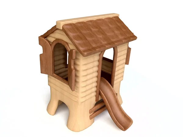 Ξύλινο εξοχικό σπίτι παιχνίδι — Φωτογραφία Αρχείου