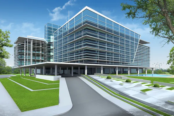 3D render of building — Stock Photo, Image