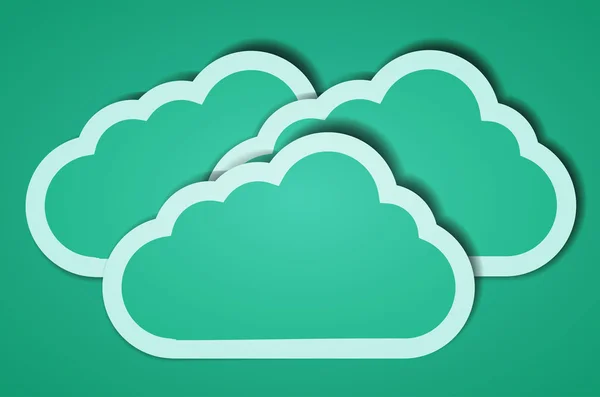 Vector creative computer cloud background. Eps10 illustration — Stock Vector