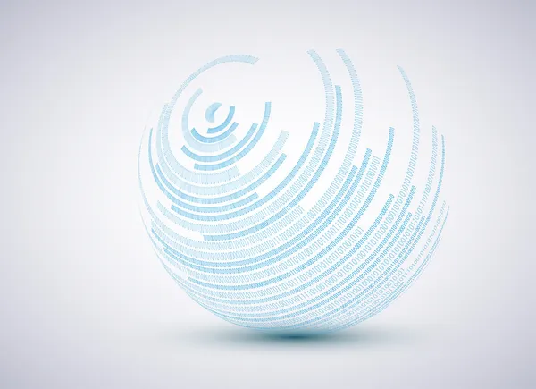 バイナリの球のベクトルの背景。eps10 イラスト — ストックベクタ