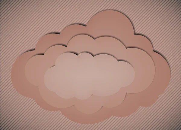 Vector cloud background. Eps10 creative illustration — Stock Vector