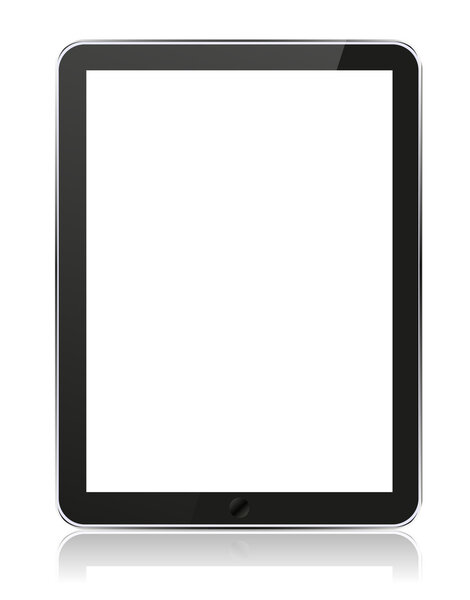 Vector realistic computer tablet isolated on white. Eps10 illustration