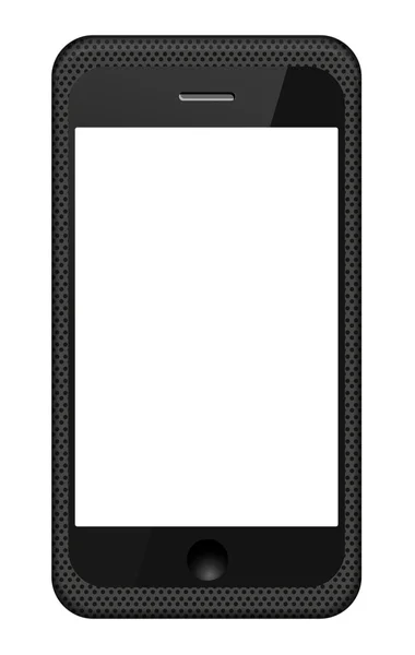 Vector smartphone in a grid cover isolated on white. Eps 10 — Stock Vector