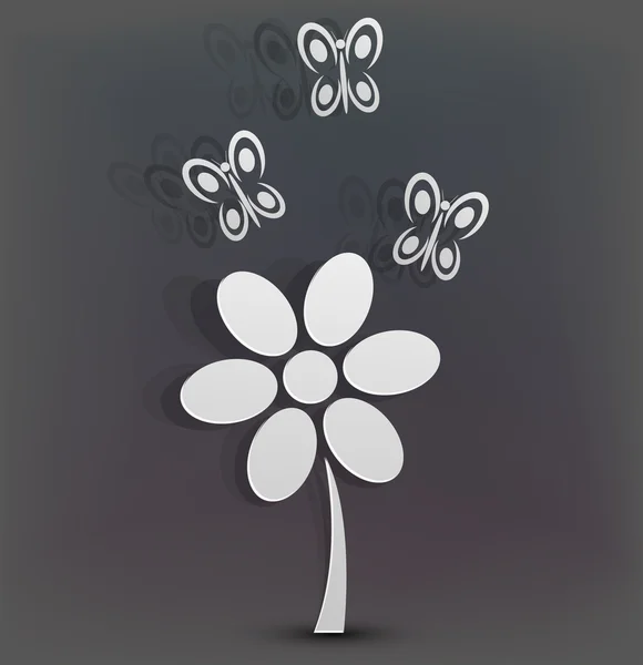 Vektör yaratıcı çiçek background. EPS 10 illüstrasyon — Stok Vektör