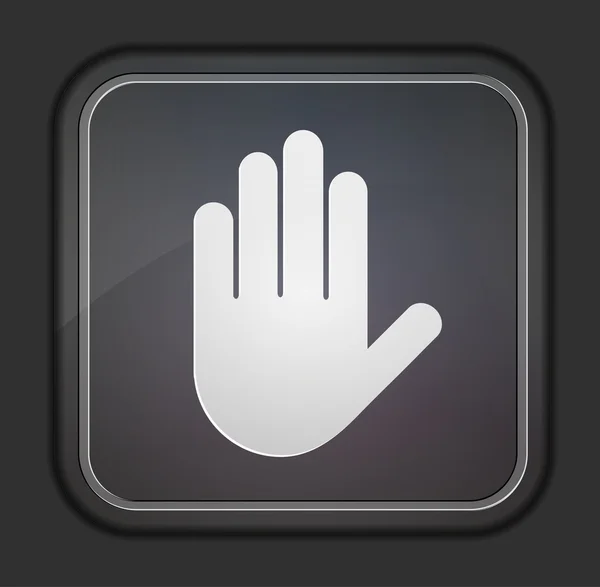 Vektor verze. ikona ruky. EPS 10 ilustrace. snadné úpravy — Stockový vektor
