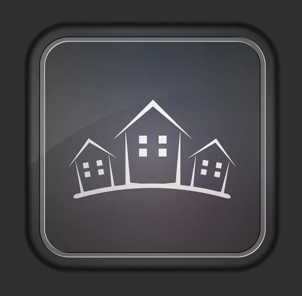 Vector version. Concept real estate icon. Eps 10 illustration. Easy to edit — Stock Vector