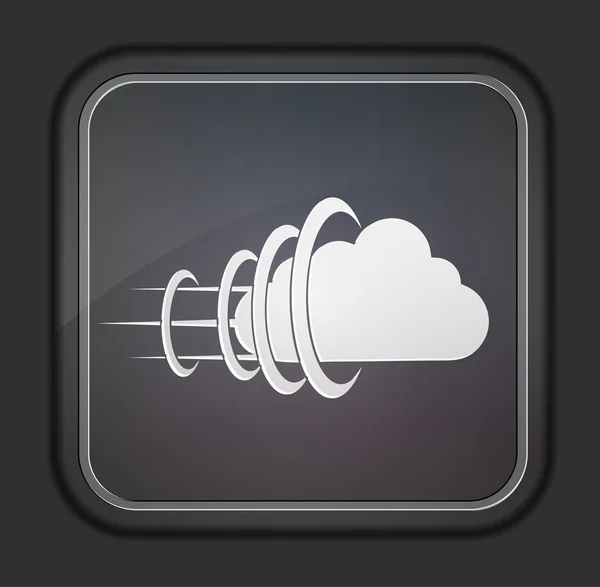 Vector version. Concept cloud icon. Eps 10 illustration. Easy to edit — Stock Vector