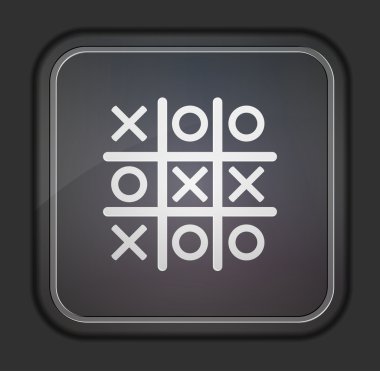 vektör sürüm. Tic tac toe simgesi. EPS 10 illüstrasyon. kolay düzenleme için