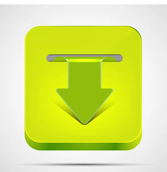 Vector descargar icono de la aplicación en el fondo blanco. Eps 10 — Vector de stock