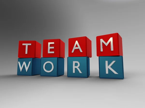 stock image Team work blue