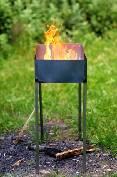 Grill outdoors — Stock Photo, Image