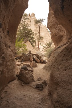 Hike through Tent Rocks National Monument clipart