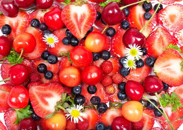 Крупный план изображения ягод, фруктового фона — стоковое фото