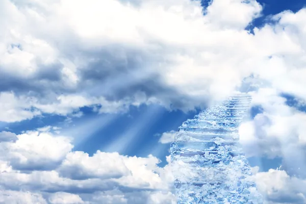 Stairs in sky — Stock Photo, Image