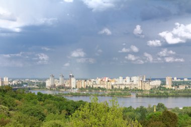 Kyiv, Ukraine.View on the Dnieper River clipart