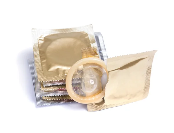 Paquetes de condones — Foto de Stock