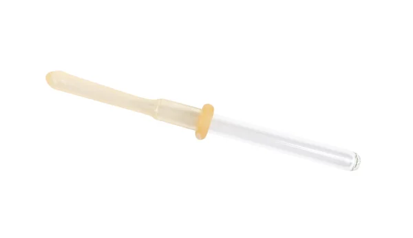 Uma pipeta isolada no fundo branco — Fotografia de Stock