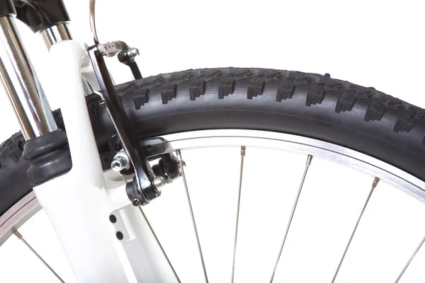 Hjul med däck av mountainbike, isolerade — Stockfoto
