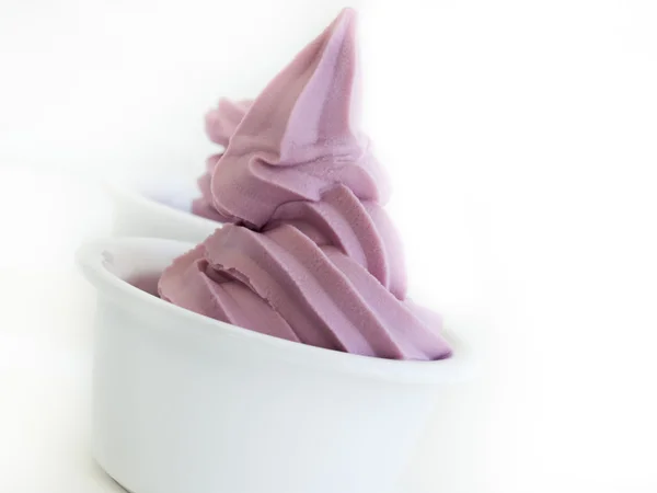 Frozen Soft-Serve Yogurt Stock Image