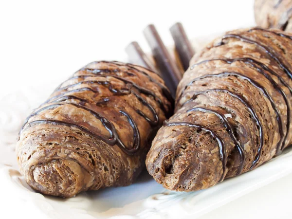 stock image Chocolate croissant