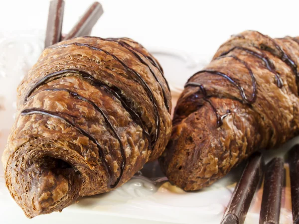 stock image Chocolate croissant