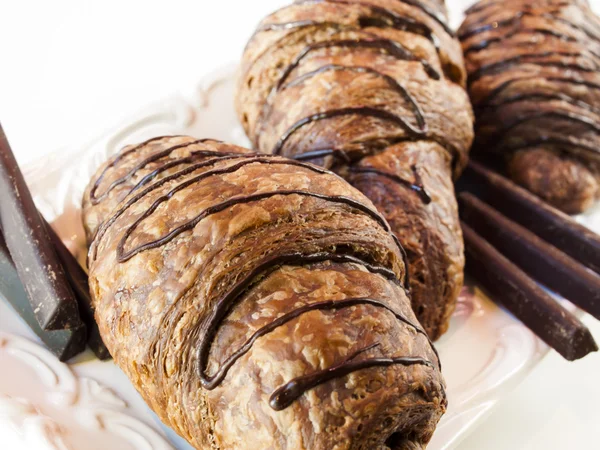 stock image Chocolate croissant