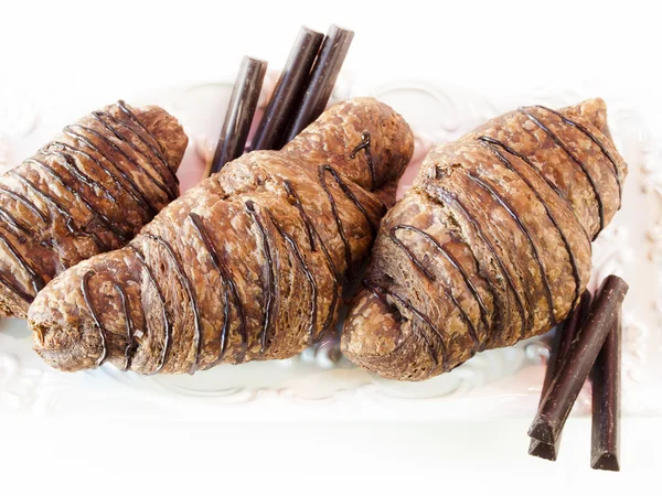 stock image Chocolate croissant