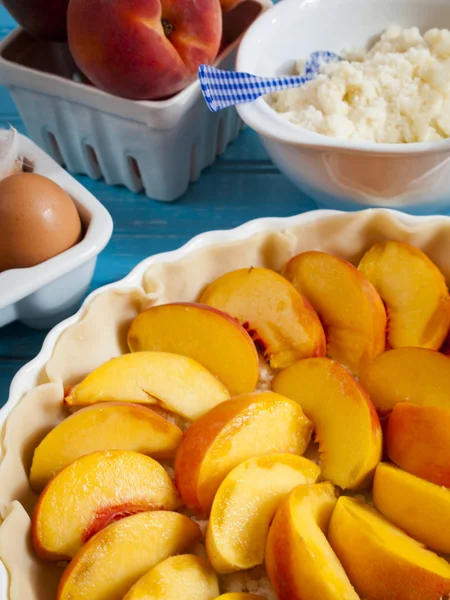 Peach Pie — Stock Photo, Image