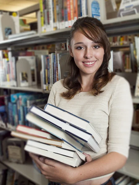 stock image Teen at the library