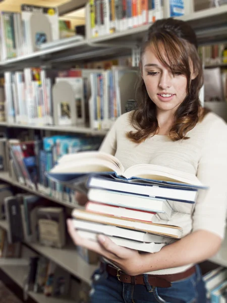 stock image Teen at the library