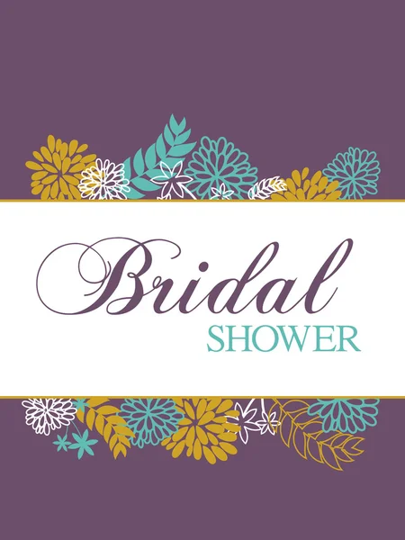 Bridal Shower Card — Stock Vector