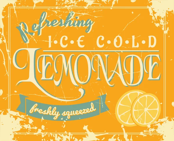 Etichetta della limonata — Vettoriale Stock