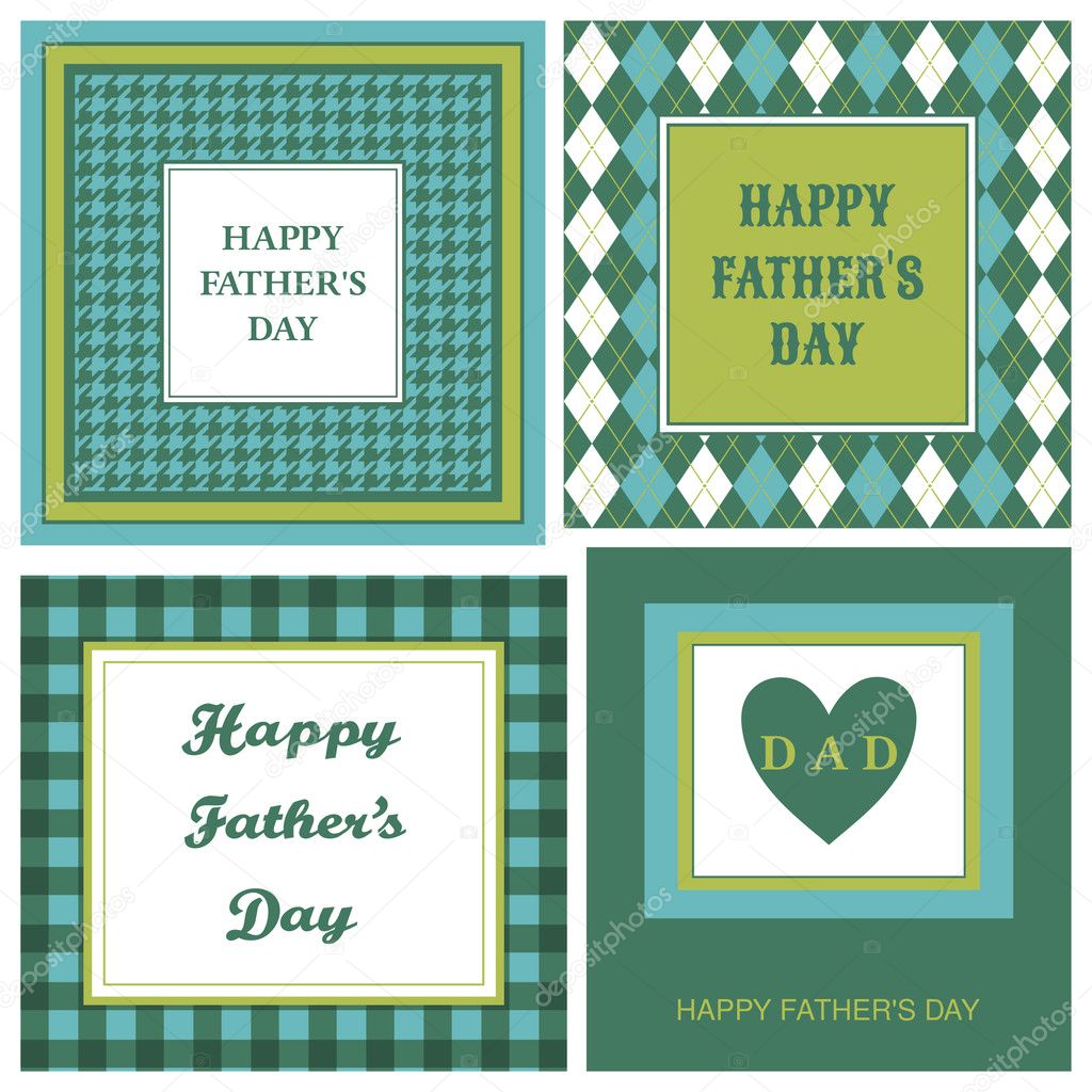 Father's Day Cards Set
