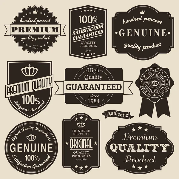 Vintage Labels Set — Stock Vector