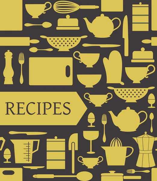 Carte de recettes — Image vectorielle
