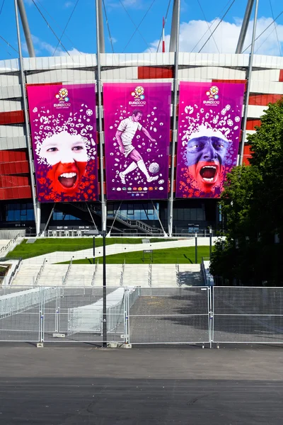 Jalkapallon Euroopan mestaruuskilpailut 2012. Varsova. Puola — kuvapankkivalokuva