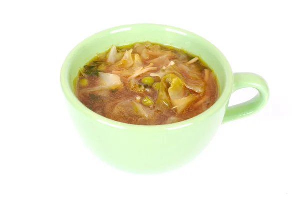 Čínské zelí nudlová polévka — Stock fotografie