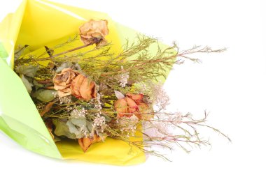 Bouquet of flowers withered clipart