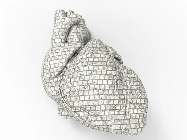 Yapay insan kalp modeli — Stok fotoğraf