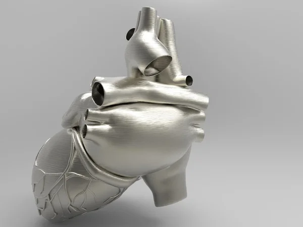 Модель штучного людського серця — стокове фото