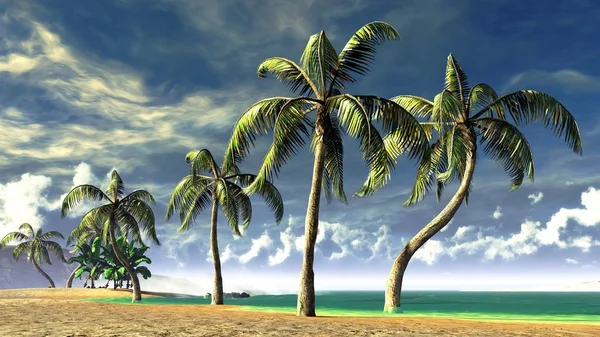 stock image Tropical beach paradise