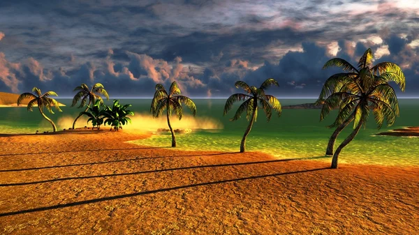 Tropická pláž ráj — Stock fotografie