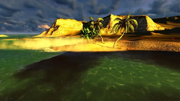 Tropisch strand paradijs — Stockfoto