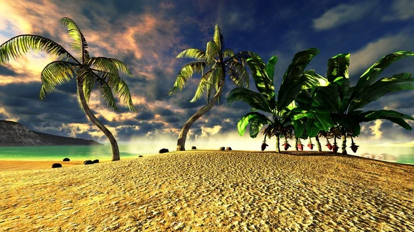 Plaża tropikalny raj — Zdjęcie stockowe