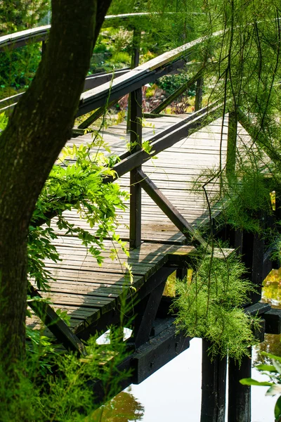 Puente jardín japonés —  Fotos de Stock