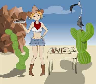 BBQ western clipart