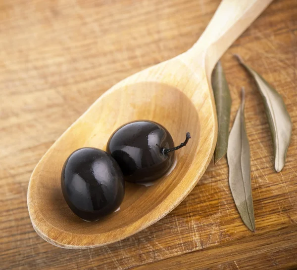 Černé olivy — Stock fotografie