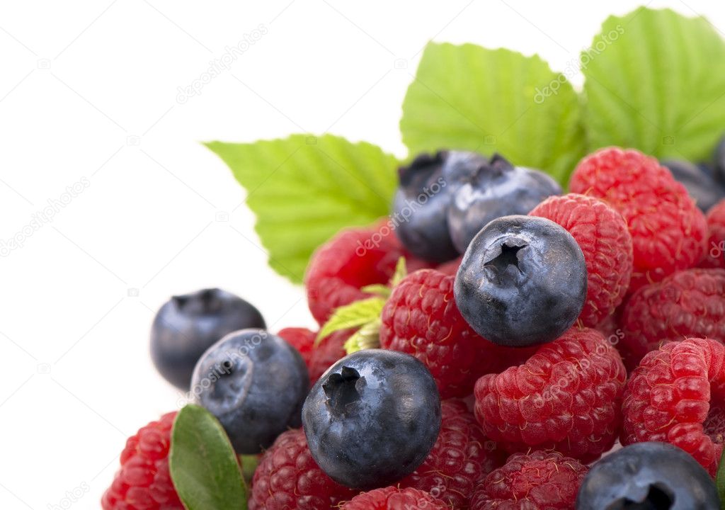Strawberries, blueberries