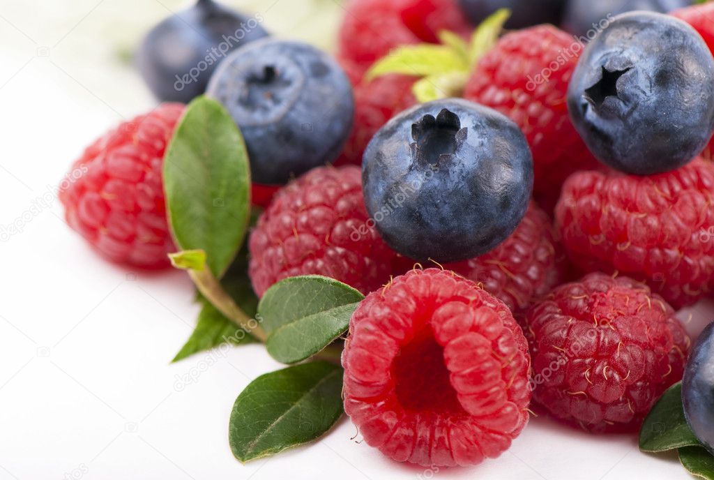 Blueberries & raspberries