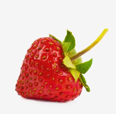 Heart-shaped strawberry clipart